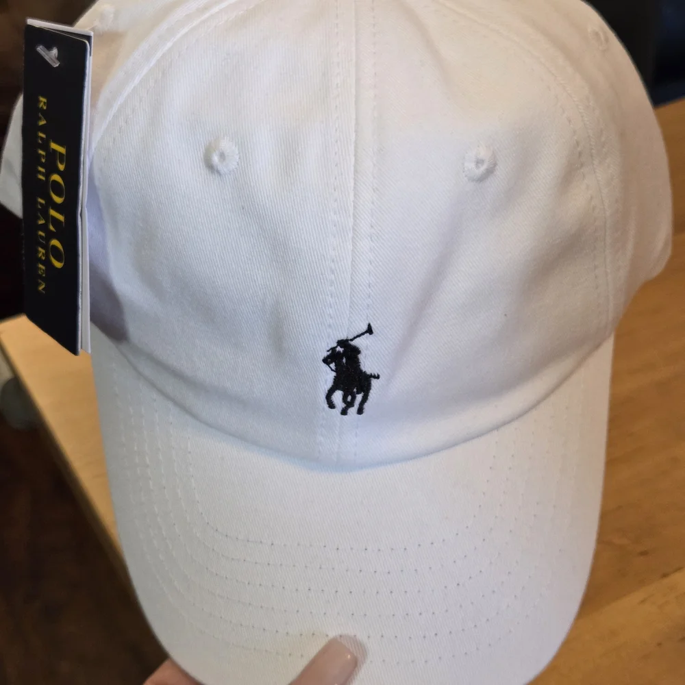 Polo by Ralph Lauren White W/ Black Cap